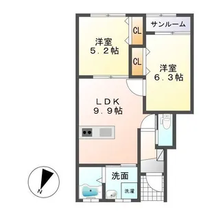 クラシア(CLASIA)【1階】の間取り