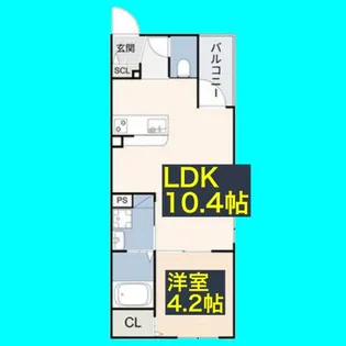 LUMiNA新瑞橋【2階】の間取り