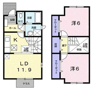ファミールしおたAの間取り