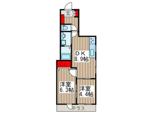 今泉アパート【1階】の間取り