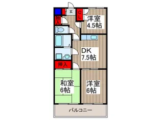 ルネッサンス3号館【3階】の間取り