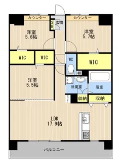 LIBTH光の森【13階】の間取り