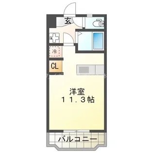 ハイライズHIRAI【3階】の間取り