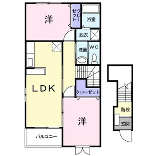 ミーテ通生II【2階】の間取り