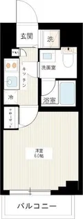 ラヴェニール横浜蒔田【4階】の間取り