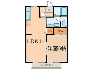 春日ハイツ【2階】の間取り