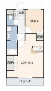 メイ・ナナラ【1階】の間取り