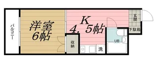 グリーンランド千葉中央【6階】の間取り
