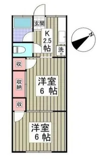 コーポ紺屋1号棟【0】【1階】の間取り