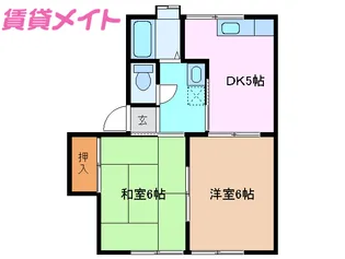 ヒルトップ小下A【2階】の間取り