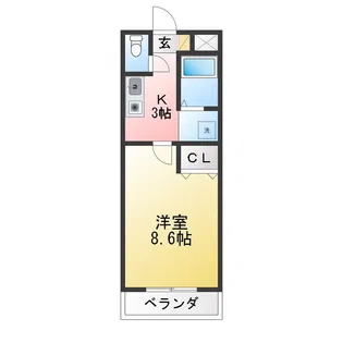 A・City今本町II【3階】の間取り