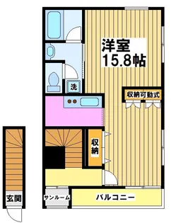 コートヴィラつつじヶ丘【2階】の間取り