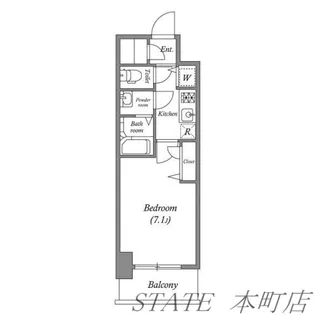 プランドール北浜【2階】の間取り