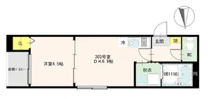 リバーライト梅島【3階】の間取り
