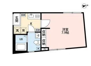 ZEST横浜レジデンス【4階】の間取り