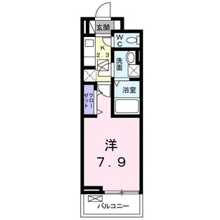 ヴィラ渋川【1階】の間取り