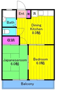 アザレア【1階】の間取り