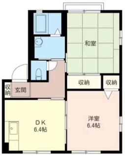 とのやまハイツA【1階】の間取り