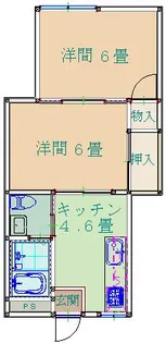 メゾン・ブランシュ【1階】の間取り