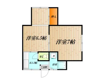 さかいハイツ【1階】の間取り