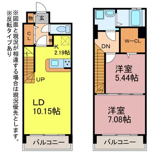 モードワン鴨田の間取り