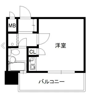 ダイナコート大博通り【2階】の間取り