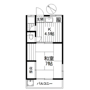 第5小原荘【2階】の間取り