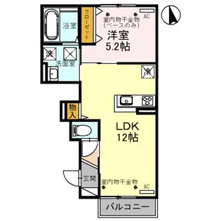 メディオフラーズ【1階】の間取り