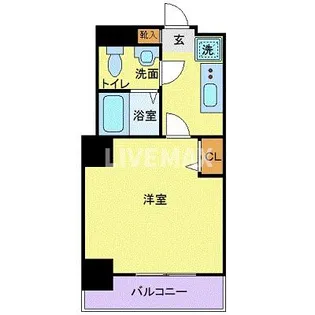 メゾン・ド・ヴィレ勝どき【14階】の間取り