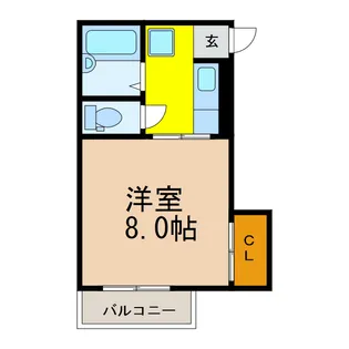 メゾンド岡野【4階】の間取り