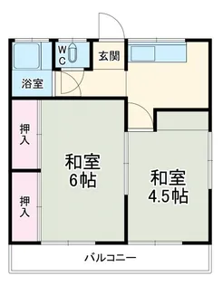 中台荘【2階】の間取り