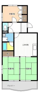 グランドハイツ服部【1階】の間取り