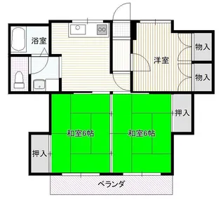 パレドール麓山【2階】の間取り