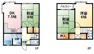 千葉県茂原市中部【一戸建】の間取り