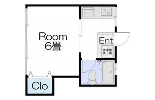 岸コーポ【2階】の間取り