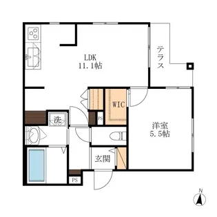 【へーベルメゾン】グランオネスト E【1階】の間取り