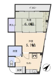 ベルメゾンオカベ【3階】の間取り