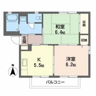 プレスティージュB【2階】の間取り