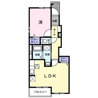 広島県広島市佐伯区五日市町大字下河内【アパート】の間取り