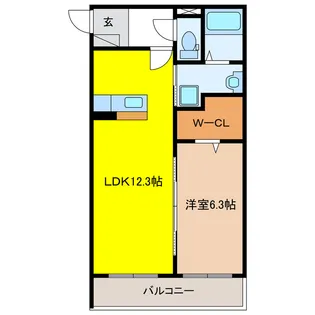 岐阜県岐阜市長森本町1【マンション】の間取り