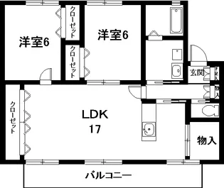 コンフォール光和【1階】の間取り
