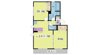 兵庫県神戸市北区鈴蘭台北町2【アパート】の間取り
