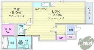 ペネトラーレ・北中山3【1階】の間取り
