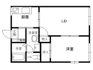 アクティハイツ2【1階】の間取り