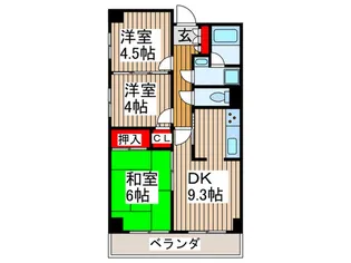 ツインズ浦和【1階】の間取り