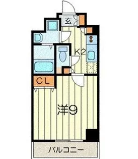 La Bella Vita 横浜大通り公園【9階】の間取り