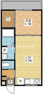 modern palazzoレイール【1階】の間取り