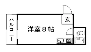 京都府京都市北区衣笠赤阪町【マンション】の間取り