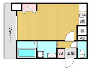 1Kの間取り画像