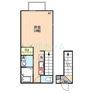 千葉県市川市北方3【アパート】の間取り